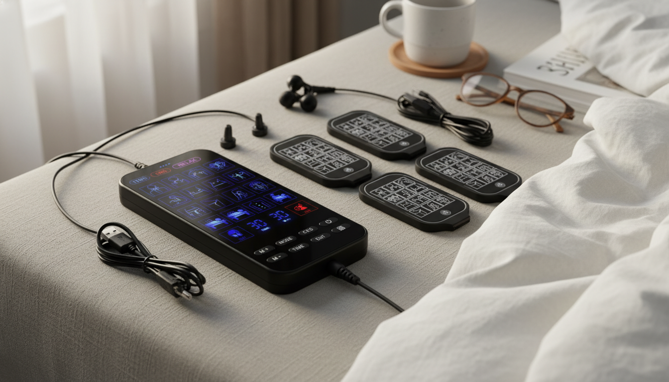 48-Mode TENS/EMS Stimulator: CES Sleep + Infrared