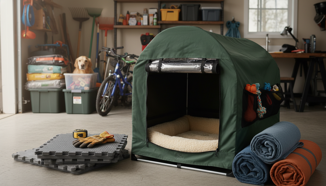 Warm Dog in an Outdoor Kennel: Windproof, Dry, Safe
