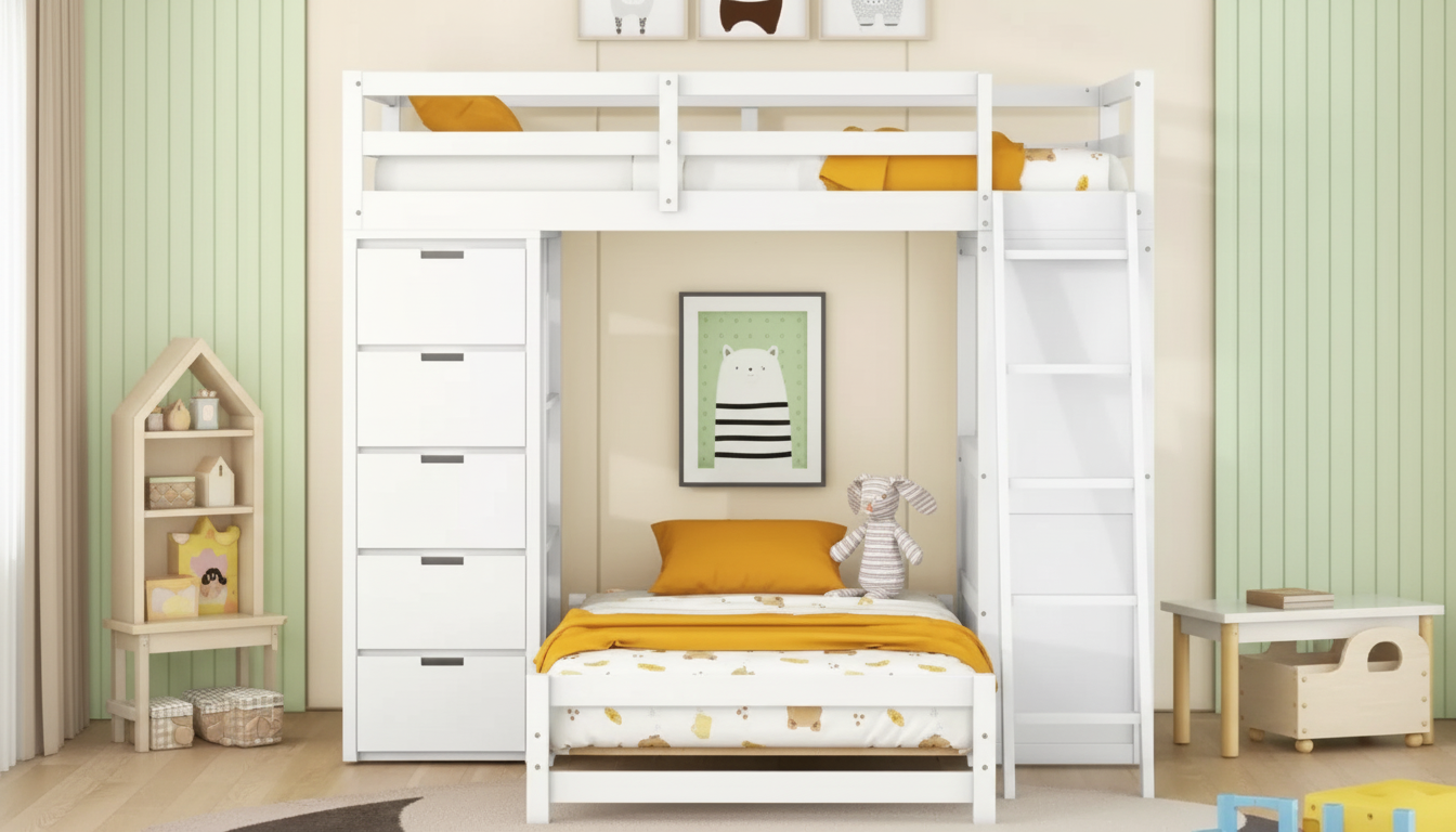 Stylish Twin-Over-Twin Bunk Bed: Space-Saving Guide