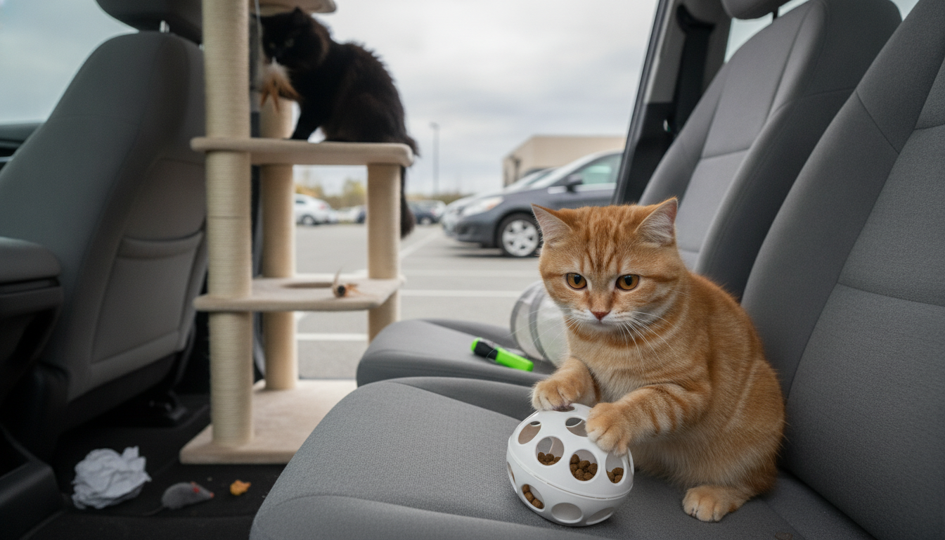 Enrich Your Cat at Home: Play, Food Puzzles, Climbing