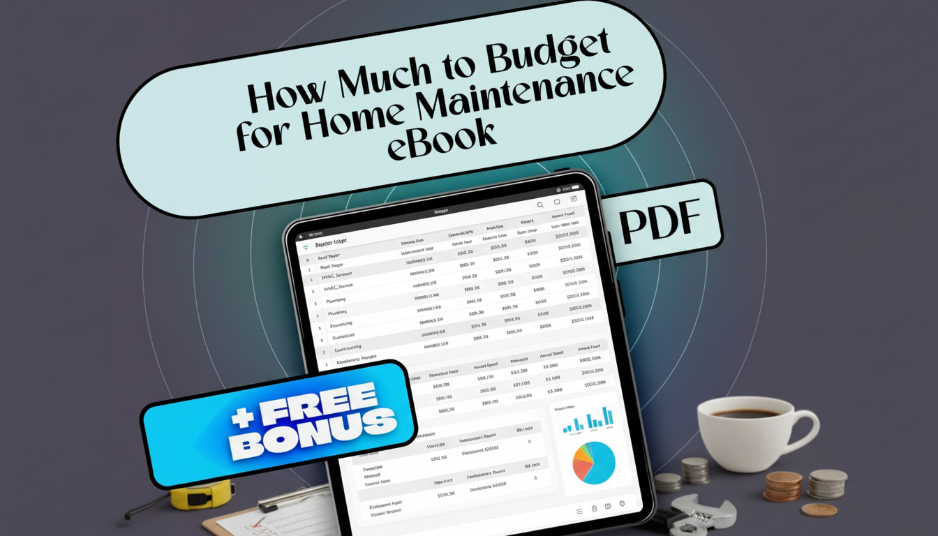 Calculate Home Repair & Maintenance Costs (Monthly Plan)