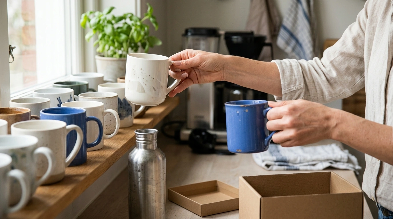 One In, One Out for Gift Mugs & Water Bottles