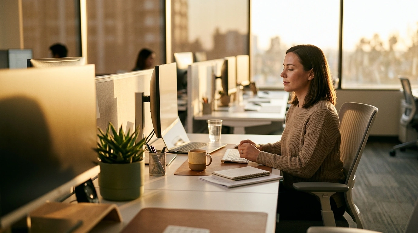 Stealth Mindfulness Exercises You Can Do at Your Desk